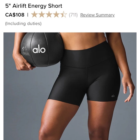 ALO Yoga Black Bike Shorts - Picture 4 of 4